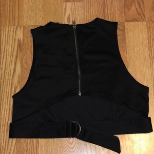 Forever 21 zipper crop top